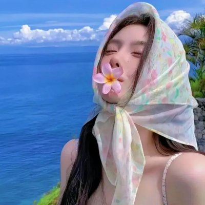 随盲柳入眠的女人